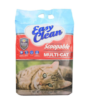 Easy Clean Multi-Cat Clumping Cat Litter - 9.07KG